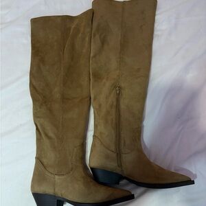 & Other Stories Tan Over the Knee Boots